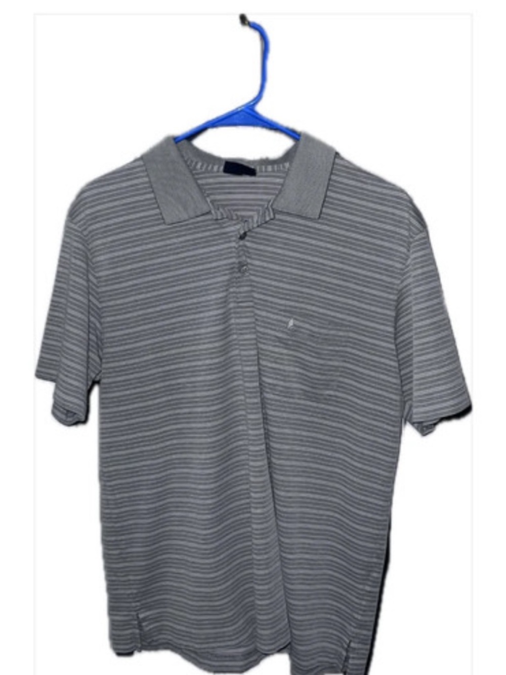 RAGMAN Men's Beige-Gray Striped Polo Shirt - Casual Short Sleeve NWOT $65 Retail
